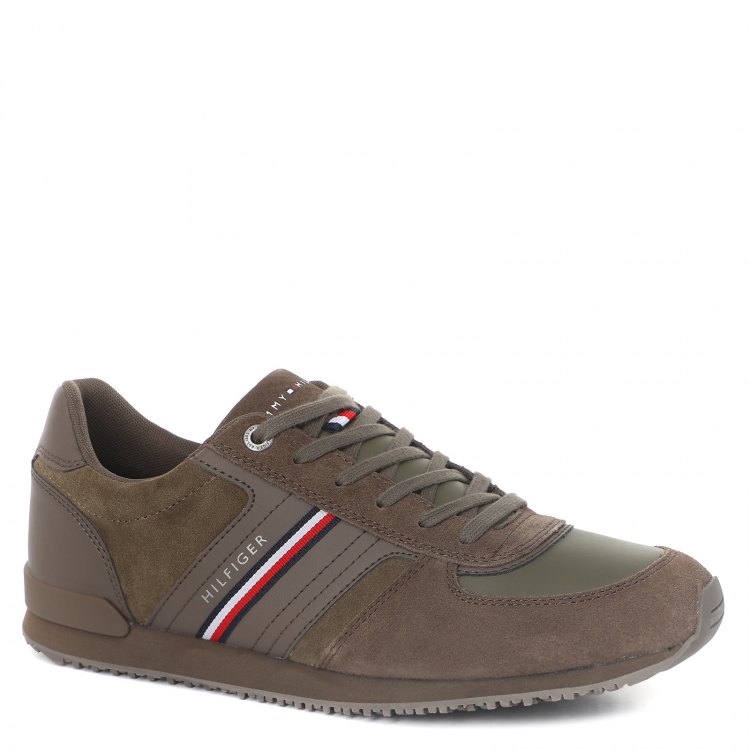 фото Кроссовки мужские tommy hilfiger fm0fm03001 коричневые 44 eu