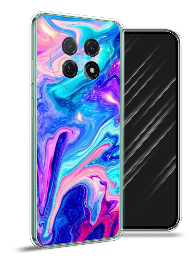 

Чехол Awog на Huawei Nova Y91 "Потеки краски", Розовый, 6121650-10