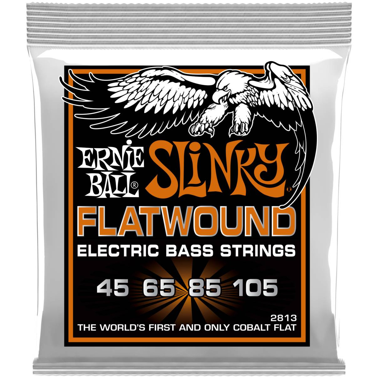 

ERNIE BALL Струны для бас-гитары 2813 Flatwound Slinky Hybrid 45-105 ERNIE BALL