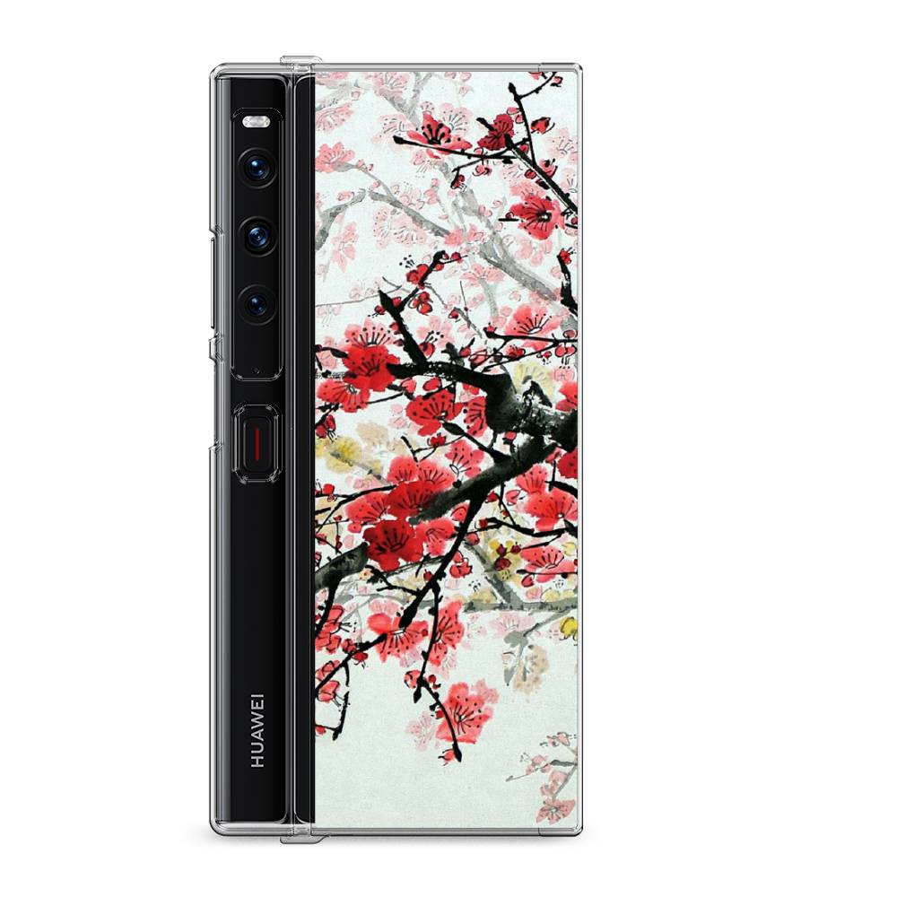 

Силиконовый чехол "Сакура" на Huawei Mate Xs 2 / Хуавеи Мате Xs 2