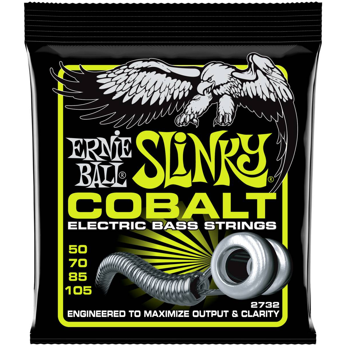 

ERNIE BALL Струны для бас-гитары 2732 Cobalt Slinky Regular 50-105 ERNIE BALL