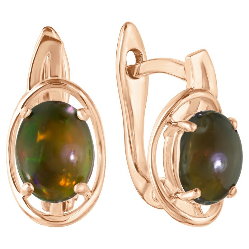 

Серьги из серебра с опалом LAZURIT-ONLINE 8206RG, 8206RG
