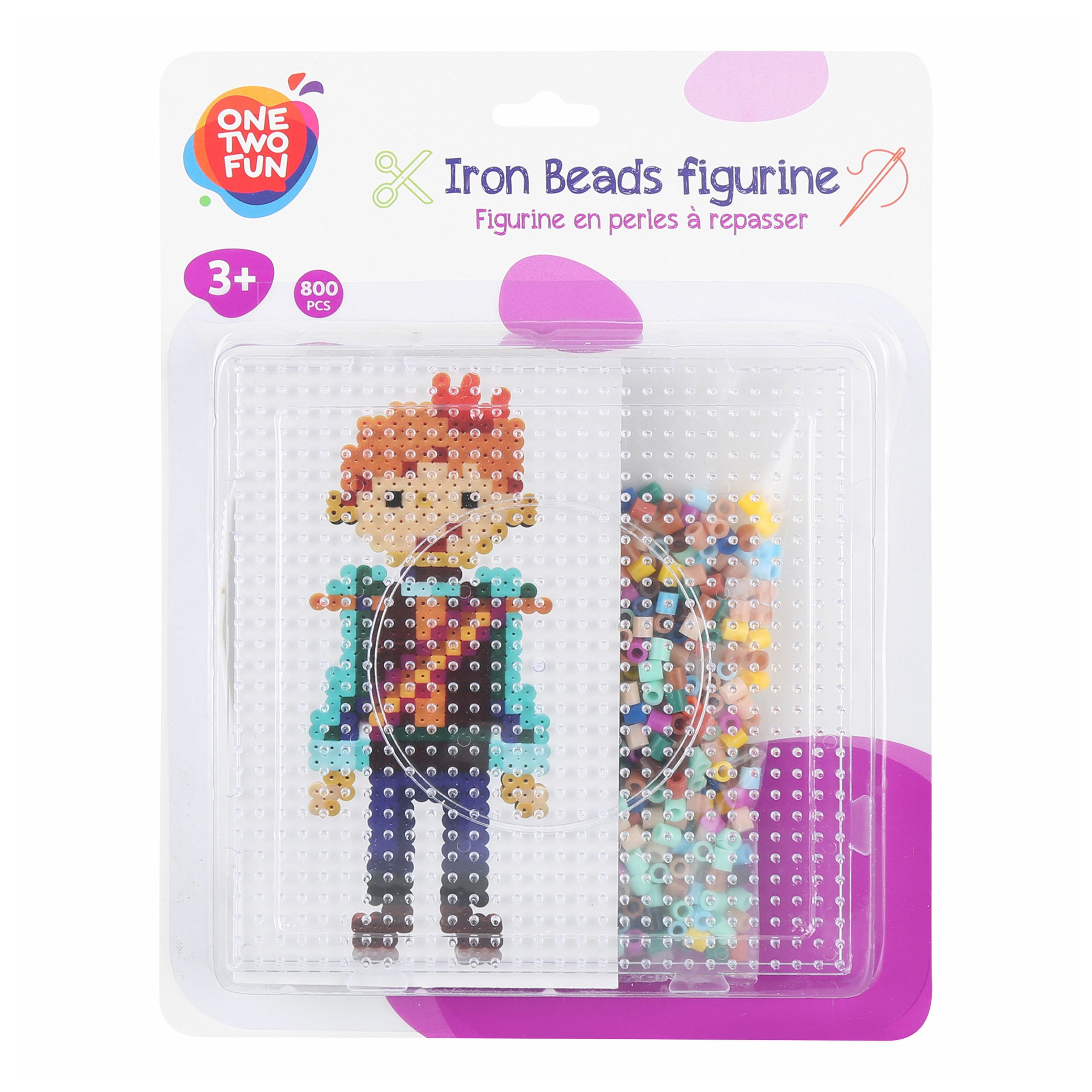 фото Мозаика one two fun iron beads figurine 800 деталей в ассортименте