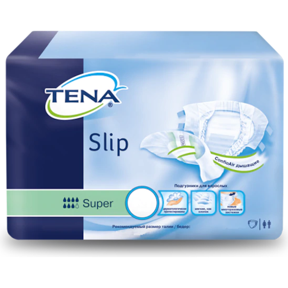 Подгузники для взрослых TENA Slip Super р.S 30 шт.