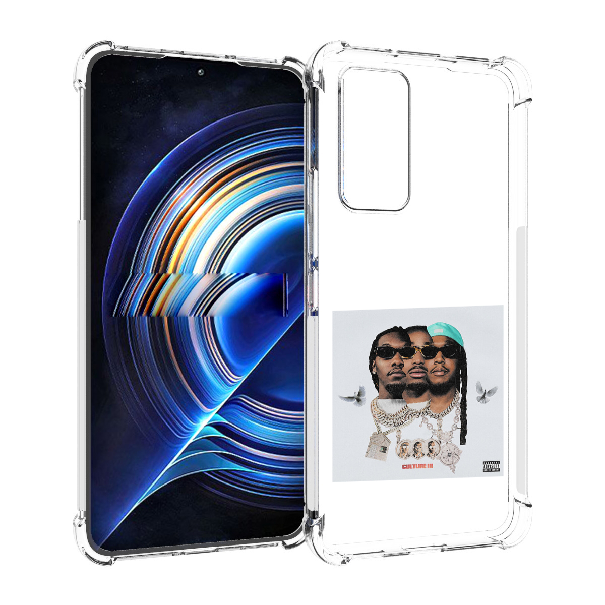 

Чехол MyPads Migos - Culture III для Tecno Camon 19 Neo, Прозрачный, Tocco