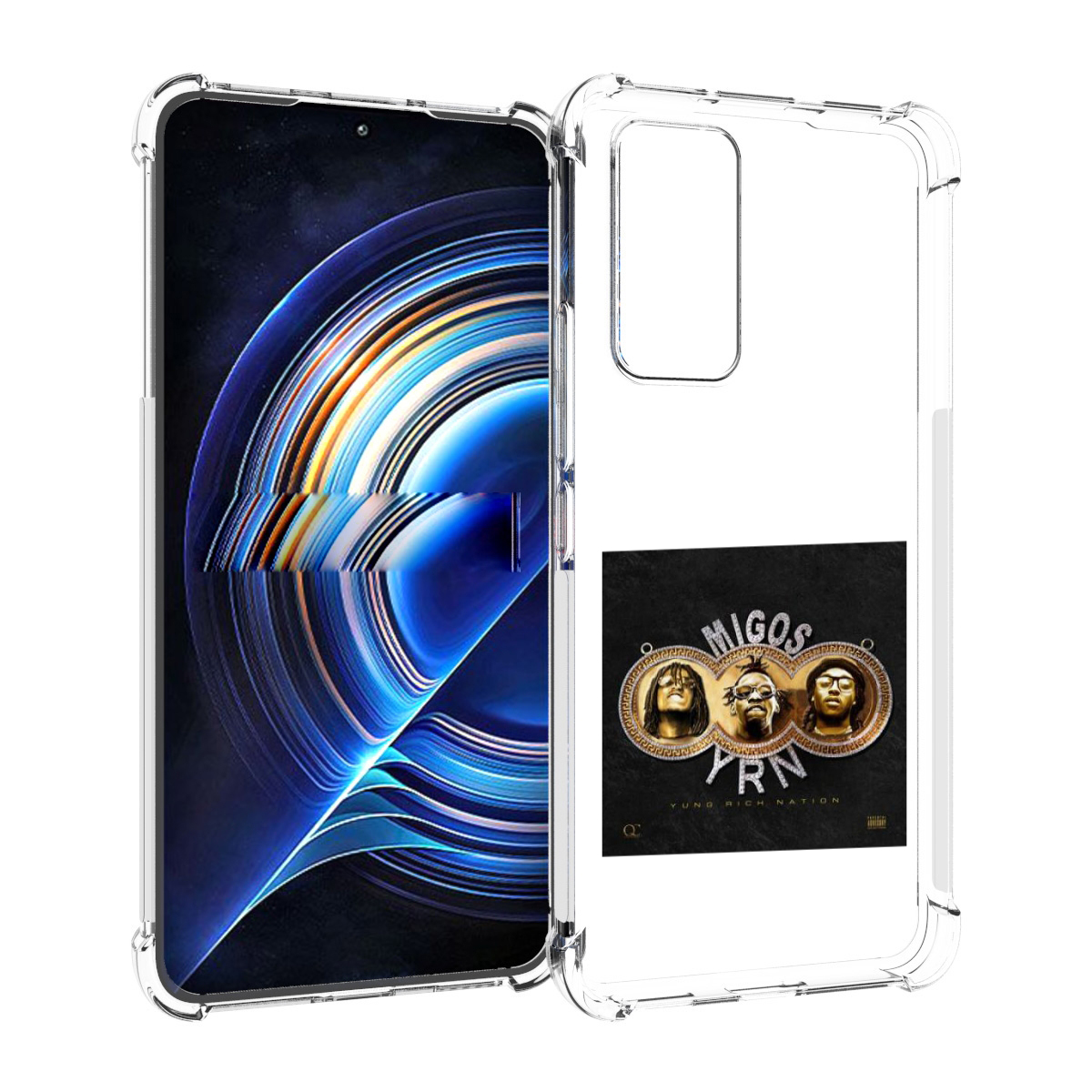 

Чехол MyPads Migos - Yung Rich Nation для Tecno Camon 19 Neo, Прозрачный, Tocco