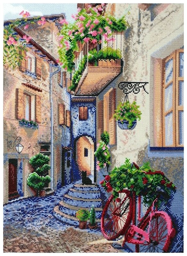 

Вышивка крестом Марья Искусница Итальянская улочка, 25x35 см, Итальянская улочка