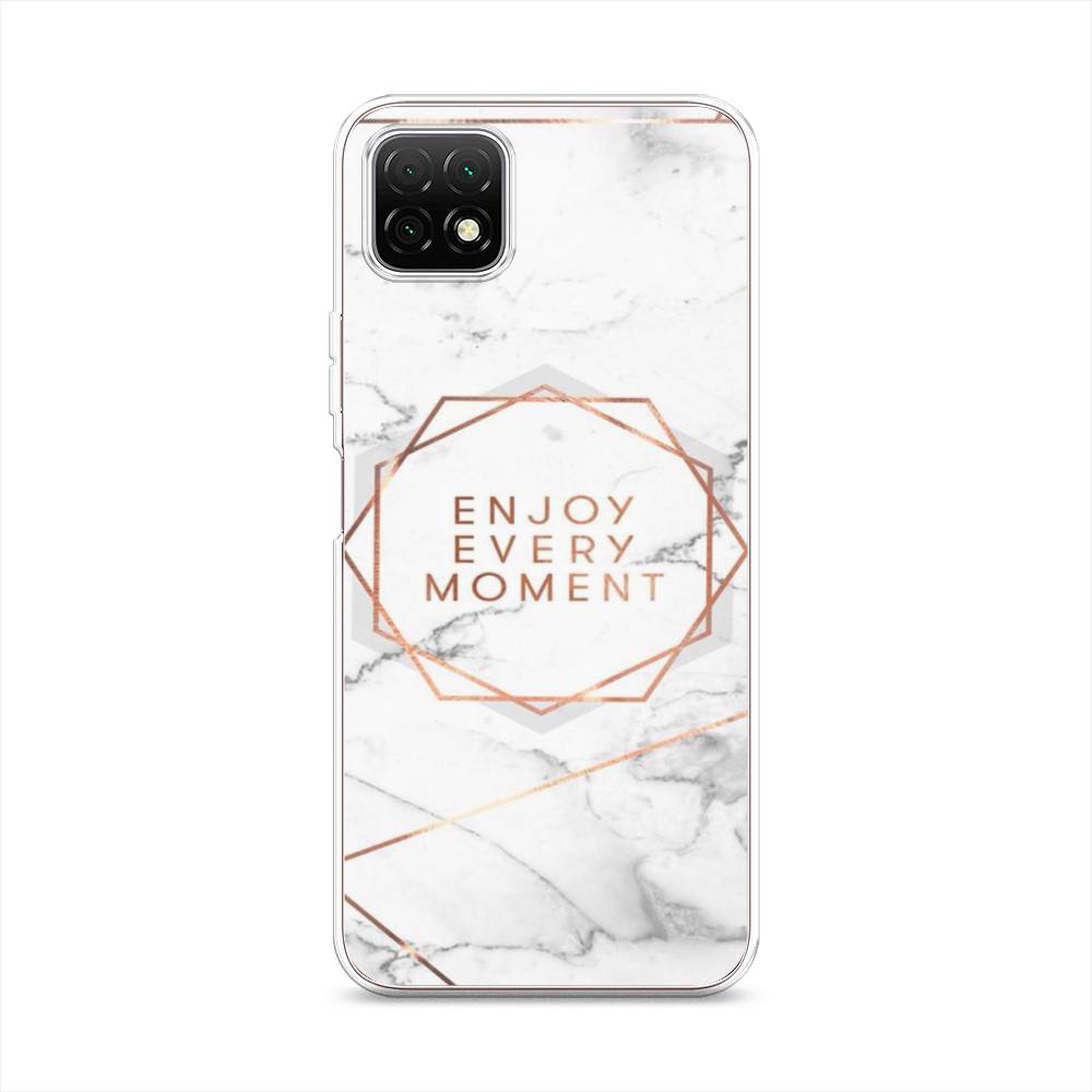 

Чехол Awog на Wiko T3 "Enjoy every moment мрамор", Разноцветный