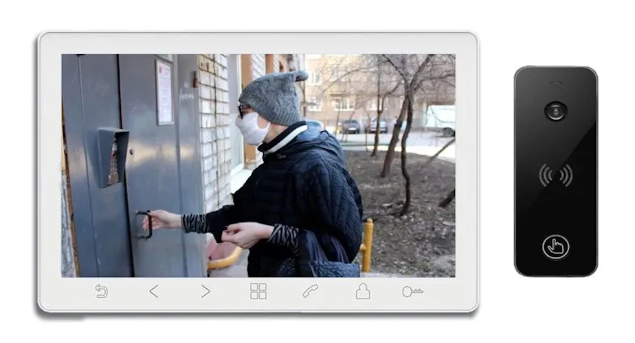Комплект видеодомофона Tantos Prime HD SE (белый) и iPanel 2 HD + (черная) маска сварщика в разобранном виде кедр к 101 prime promo черная [8013808]