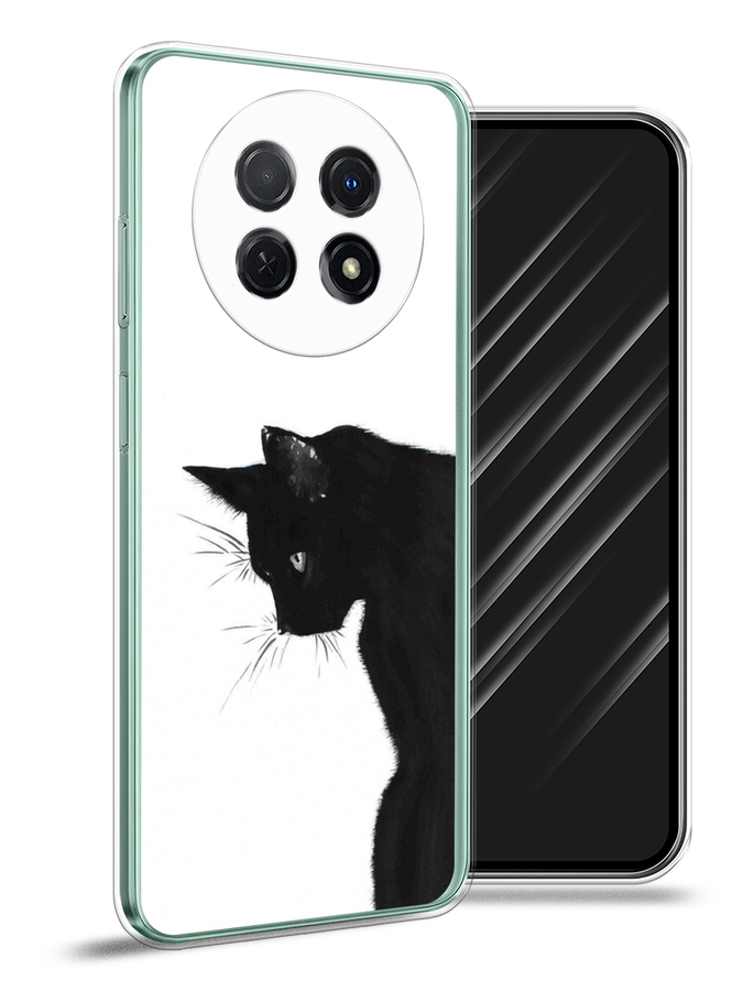 

Чехол Awog на Huawei Nova Y91 "Black cat", Черный;белый, 6121650-1