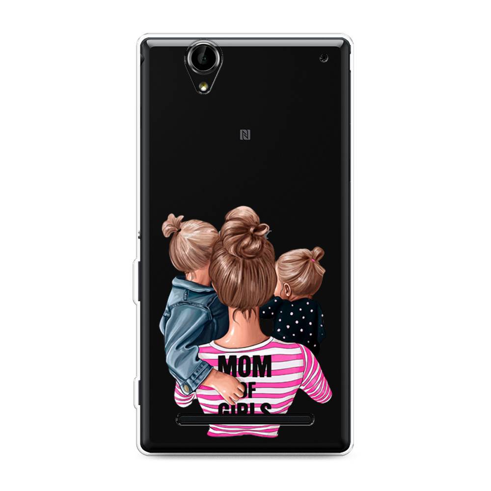 

Чехол Awog на Sony Xperia T2 Ultra "Mom of Girls", Разноцветный, 50950-6