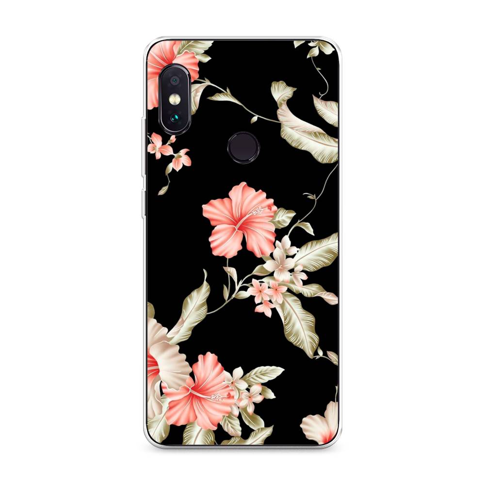 

Чехол Awog на Xiaomi Redmi Note 5/Note 5 Pro "Цветы на черном", Разноцветный, 32750-8