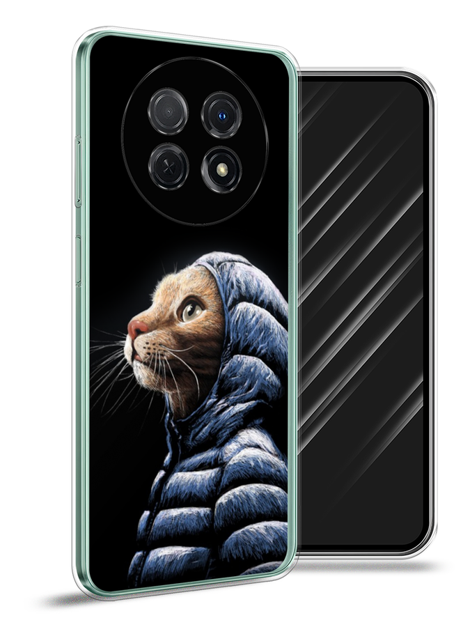 

Чехол Awog на Huawei Nova Y91 "Кот в капюшоне", Черный;бежевый;синий, 6121650-2