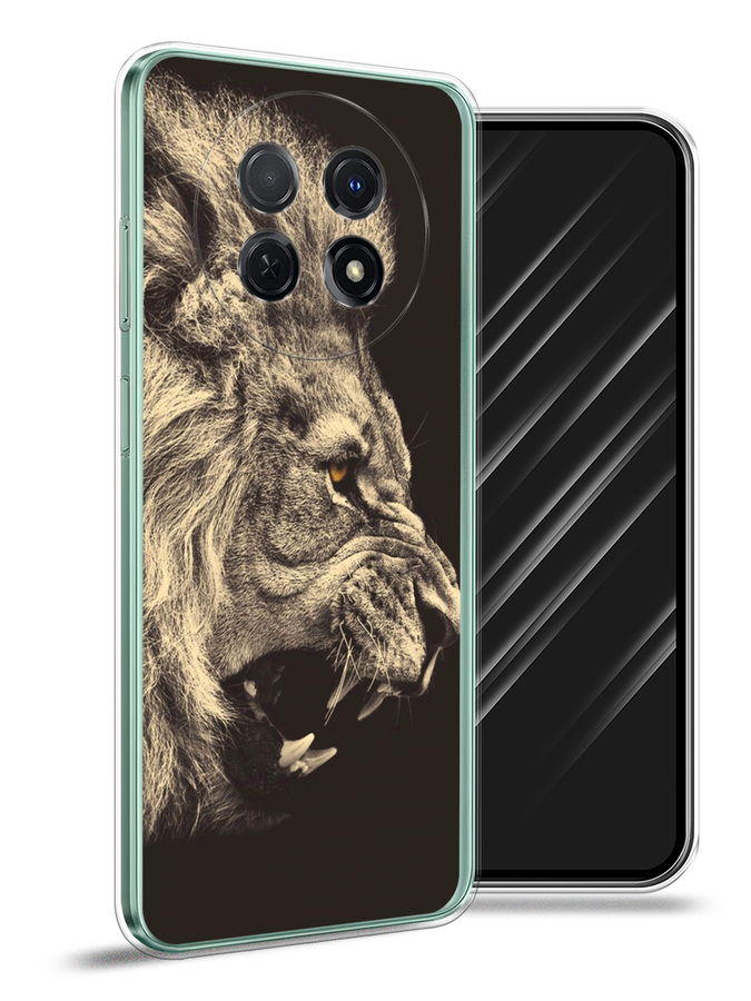 

Чехол Awog на Huawei Nova Y91 "Львиный рык 2", Бежевый;черный, 6121650-1