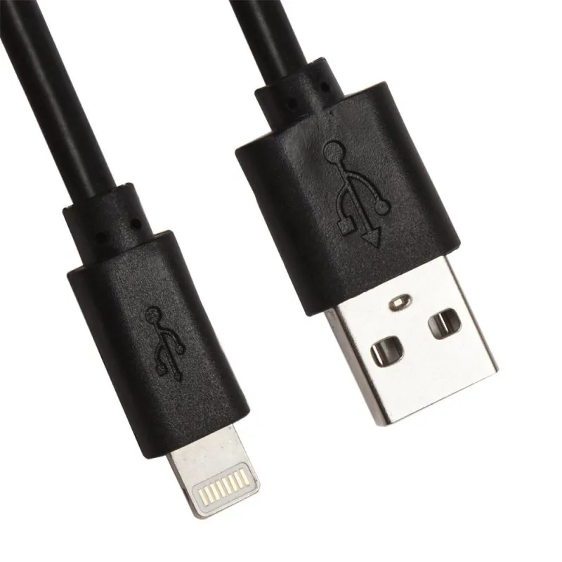 

Кабель USB LP для Apple iPhone/iPad Lightning 8-pin, 2 м, коробка/черный