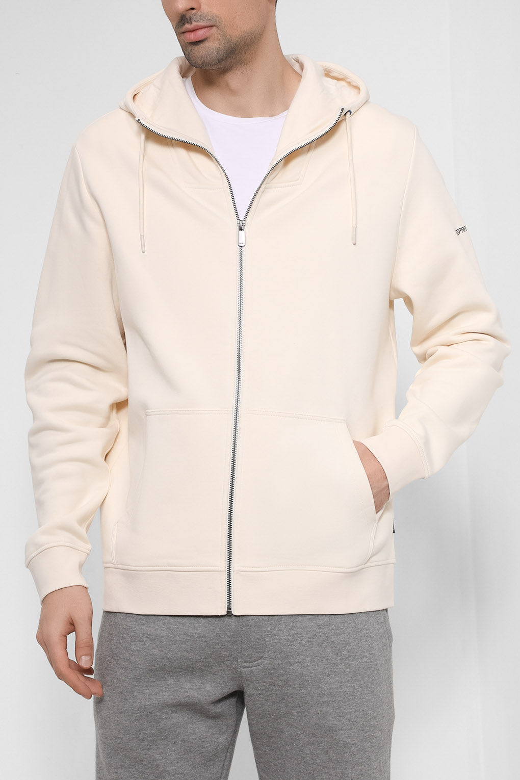

Толстовка мужская Esprit 022EE2J306 бежевая XL, Бежевый, 022EE2J306