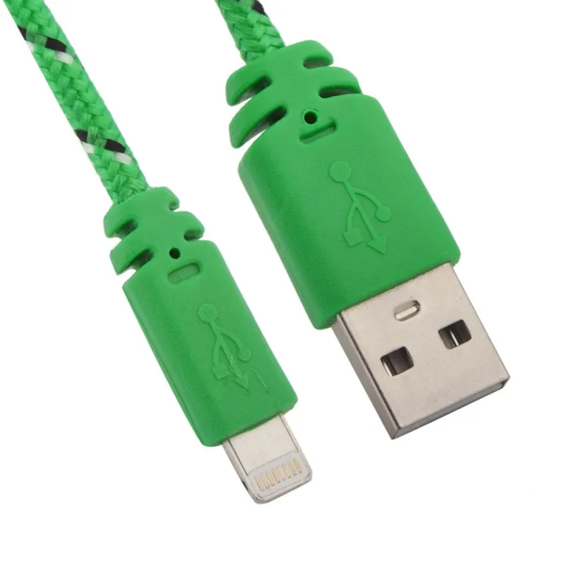 

Кабель USB LP для Apple iPhone/iPad Lightning 8-pin, в оплетке, зеленый