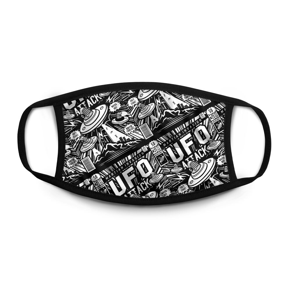 

Многоразовая маска мужская Все маски UfoAttackL черная/белая, Черный;белый, UfoAttackL