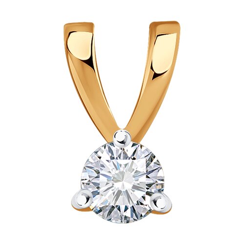 

Кулон из красного золота SOKOLOV Diamonds 1030890, бриллиант, 1030890