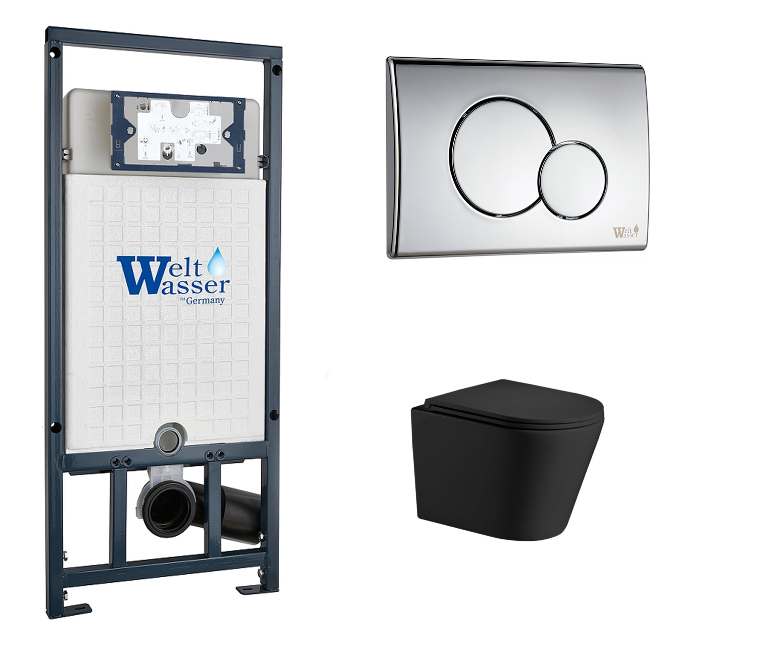

Комплект: инсталляция WeltWasser Marberg 507 + унитаз Salzbach MT-BL с кнопкой хром