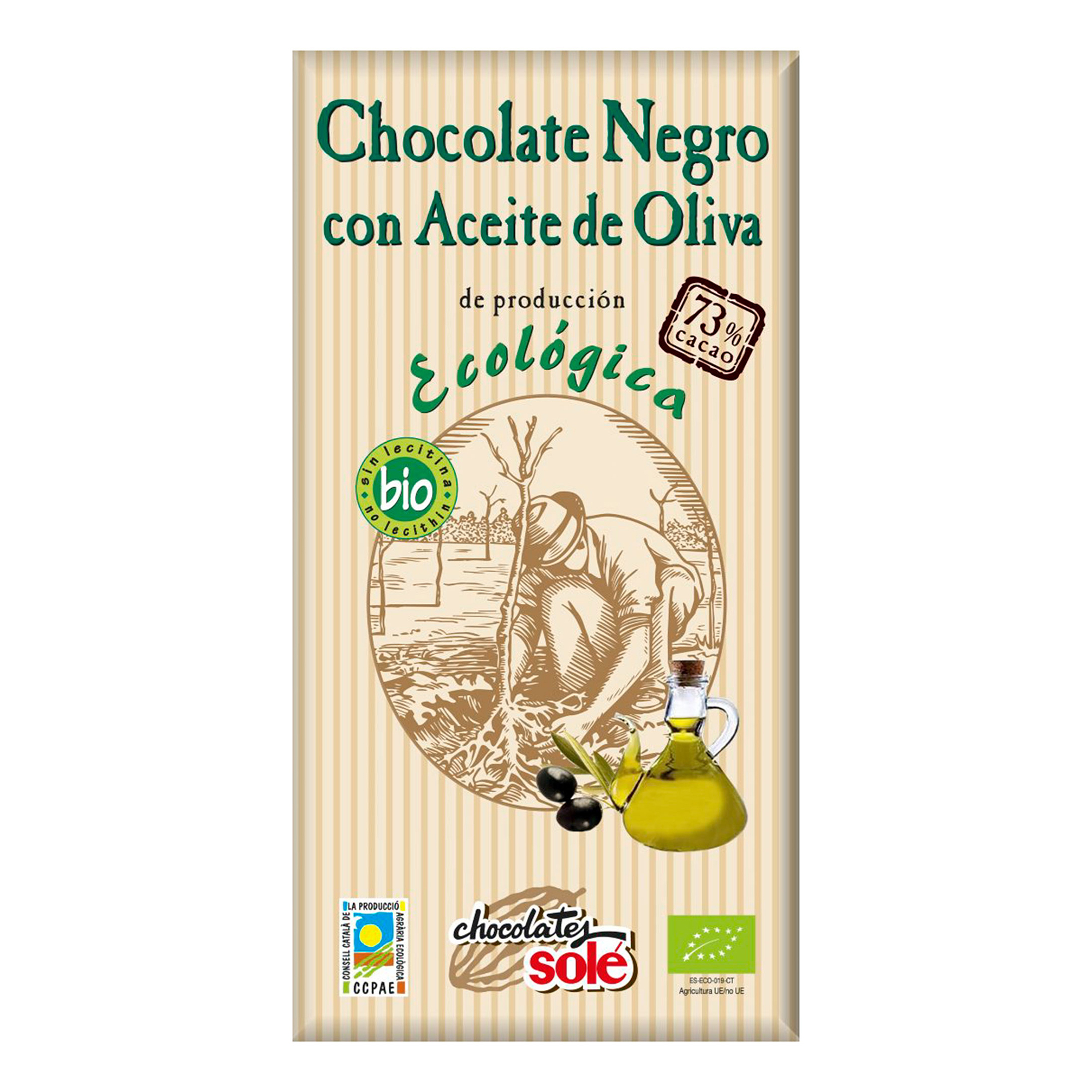 фото Шоколад sole темный 73% с оливковым маслом 100 г