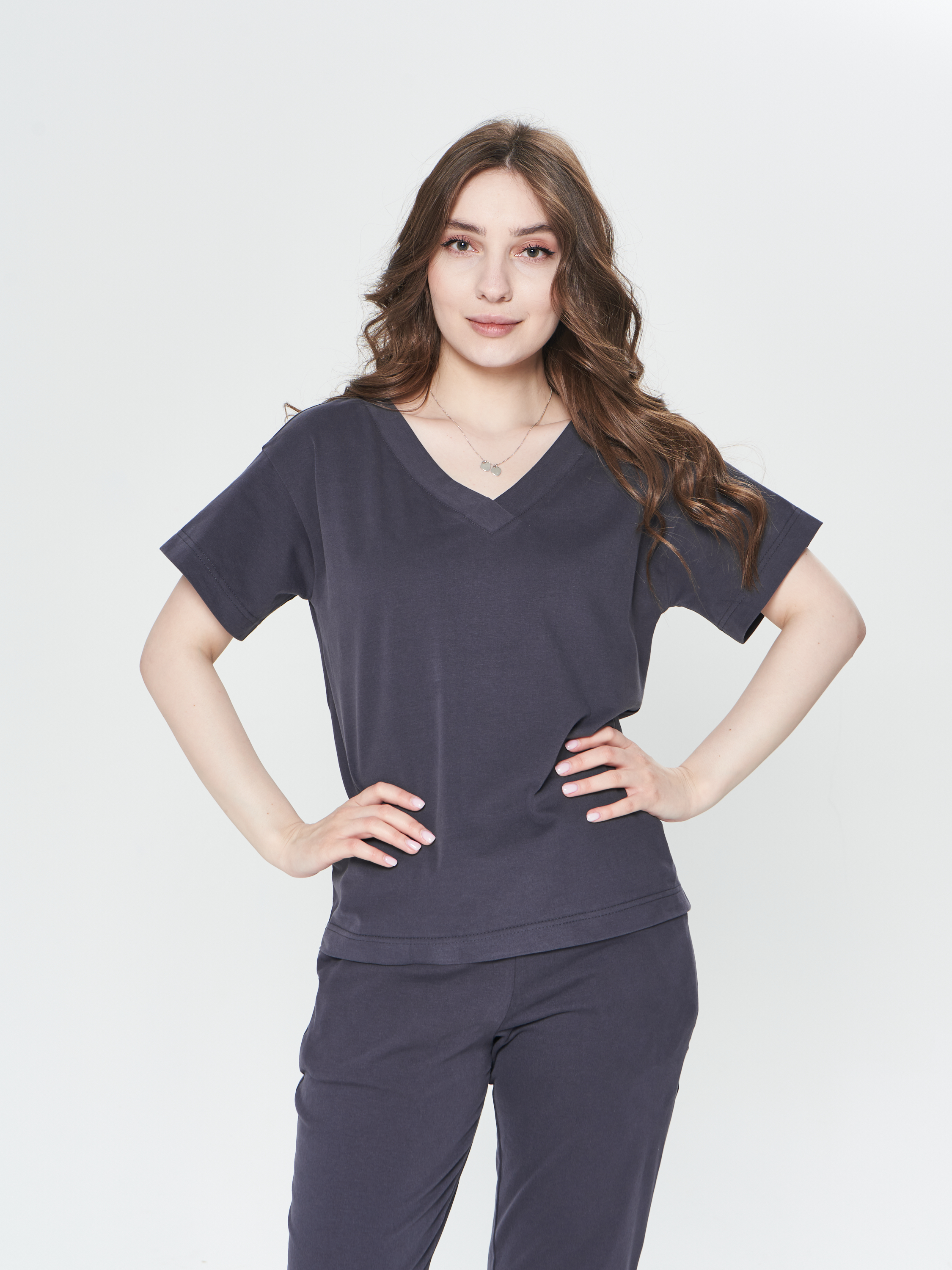 

Футболка домашняя женская LIOLI DFK220411Mulberry цв. фиолетовый р.48RU, DFK220411Mulberry