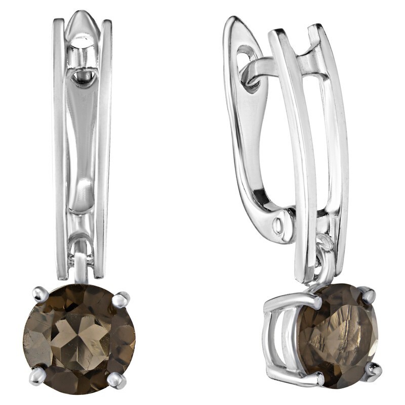 

Серьги из серебра с раухтопазом LAZURIT-ONLINE 8221AG, 8221AG
