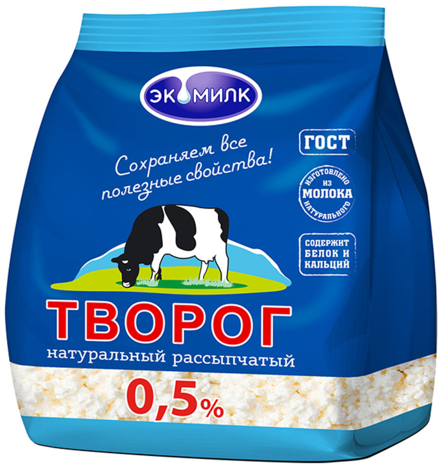 

Творог Экомилк обезжиренный 0.5% 180г