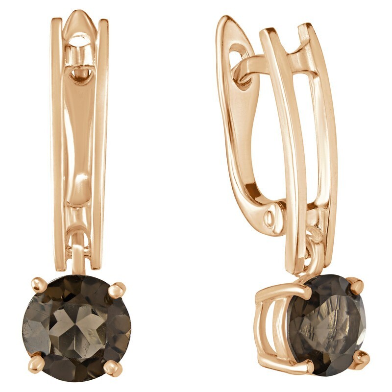 

Серьги из серебра с раухтопазом LAZURIT-ONLINE 8221PG, 8221PG