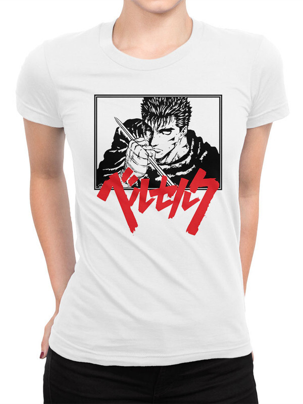 фото Футболка женская design heroes berserk - гатс белая 2xl