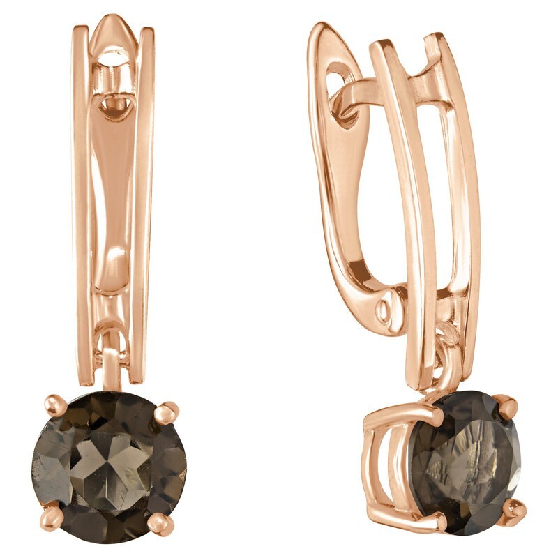 

Серьги из серебра с раухтопазом LAZURIT-ONLINE 8221RG, 8221RG