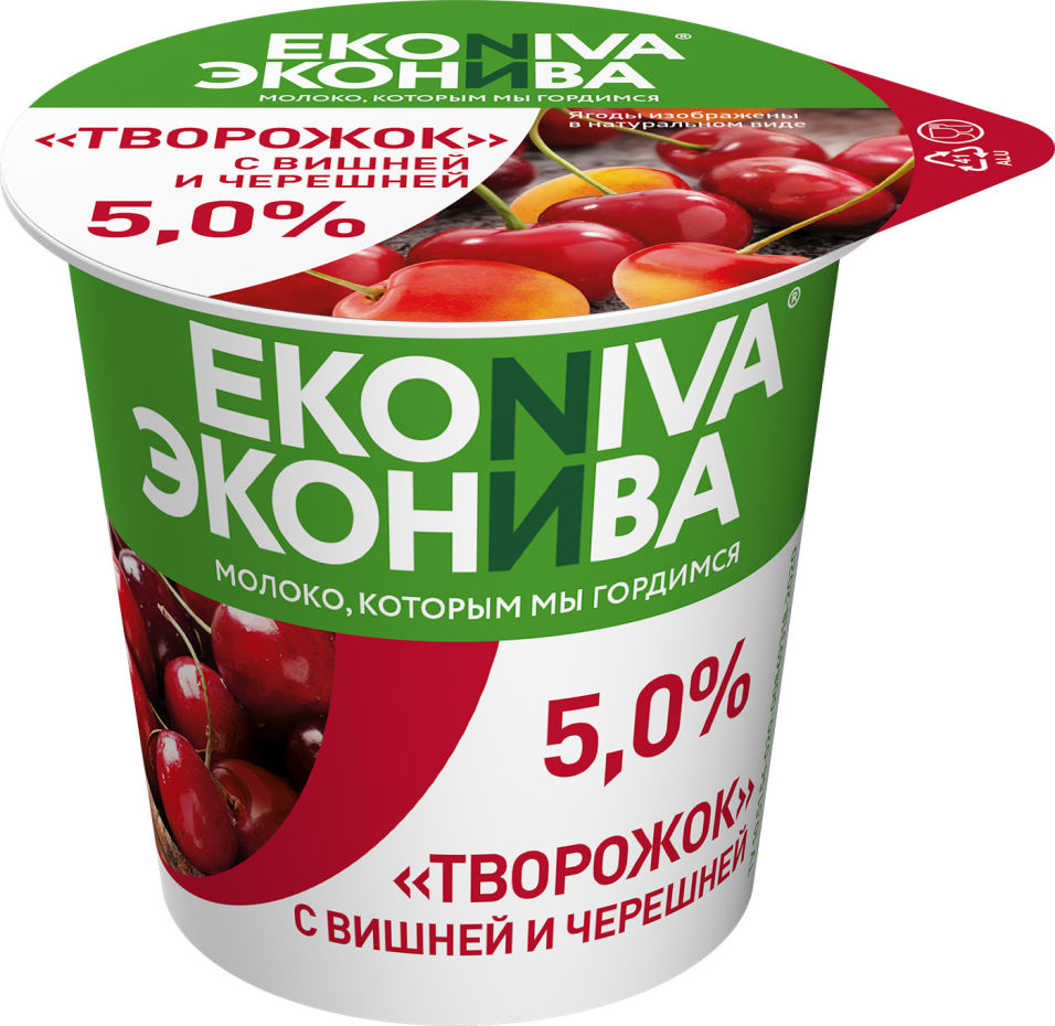 

Творожок ЭкоНива с вишней и черешней 5% 125г