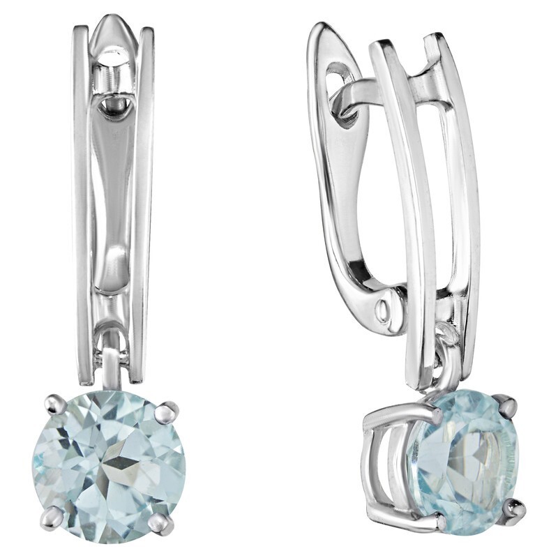 

Серьги из серебра с топазом LAZURIT-ONLINE 8222AG, 8222AG