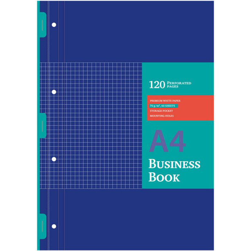 

Блокнот Офис 3 на скрепке А4 60л. клетка, синий, bl-373
