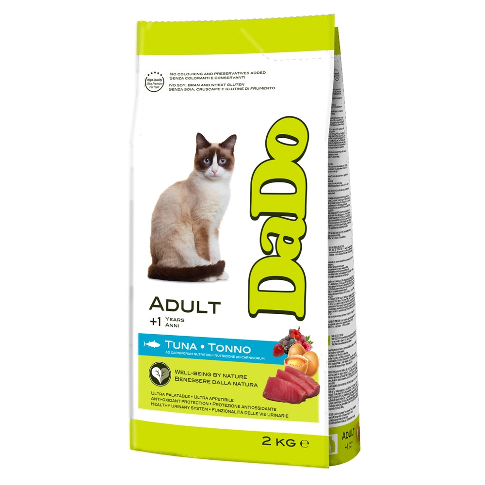 Сухой корм для кошек Dado Cat Adult, с тунцом, 2 кг