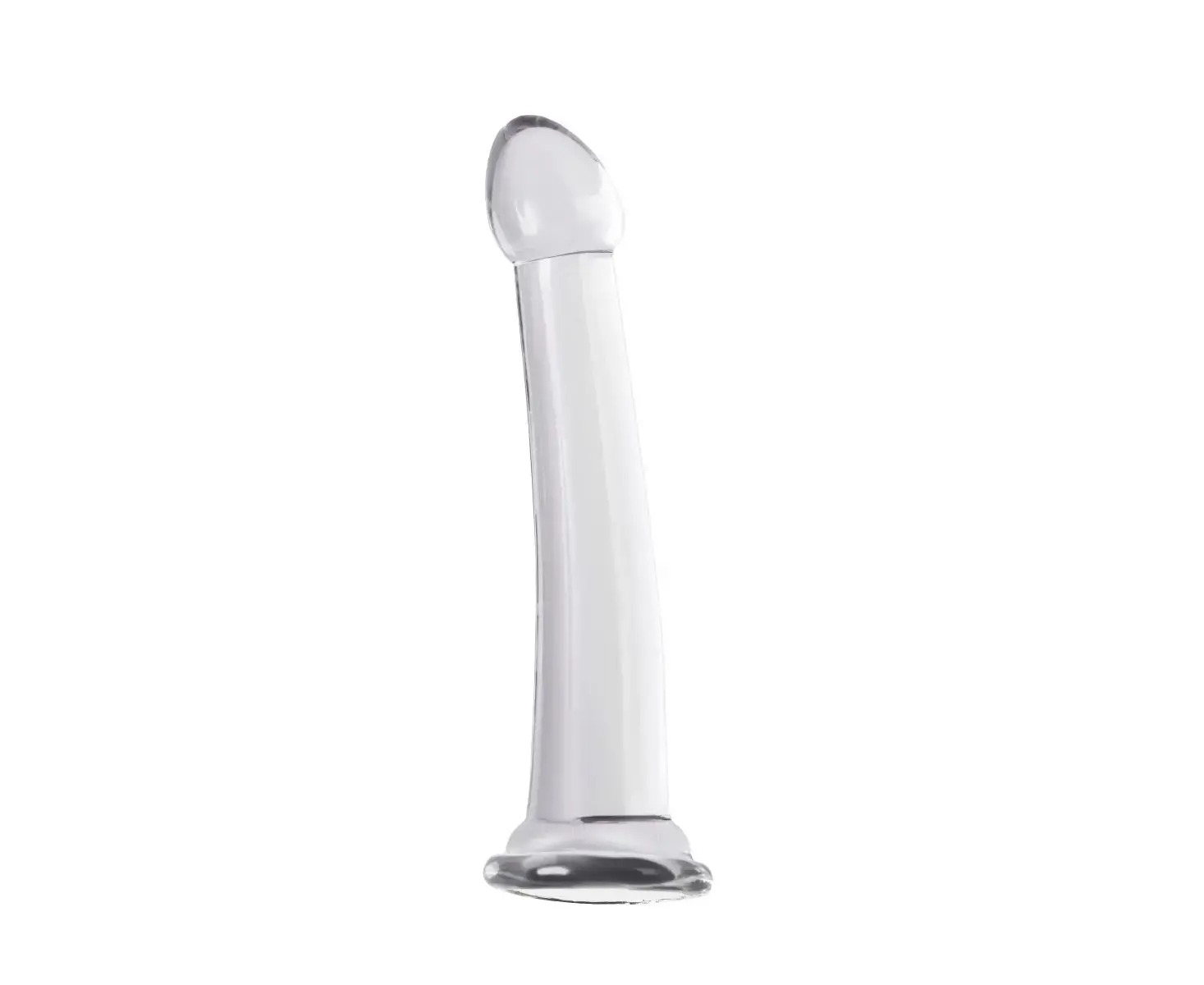 Прозрачный нереалистичный фаллоимитатор Jelly Dildo XL - 22 см.