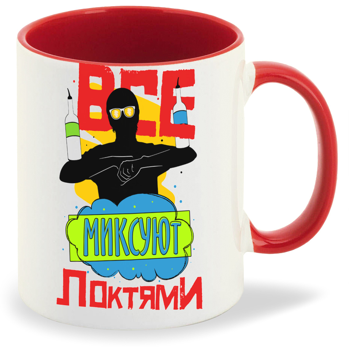 

Кружка CoolPodarok Все миксуют локтями, Все миксуют локтями