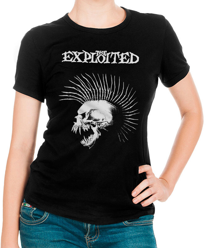 

Футболка женская Design Heroes The Exploited черная L, Черный, The Exploited