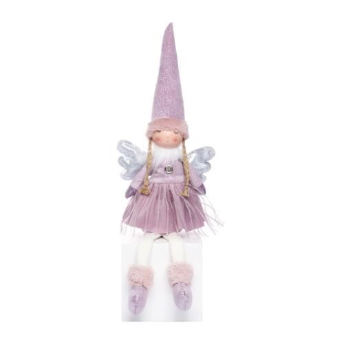 

Фигурка новогодняя Wellfort Ангел 57 см, Белый;розовый