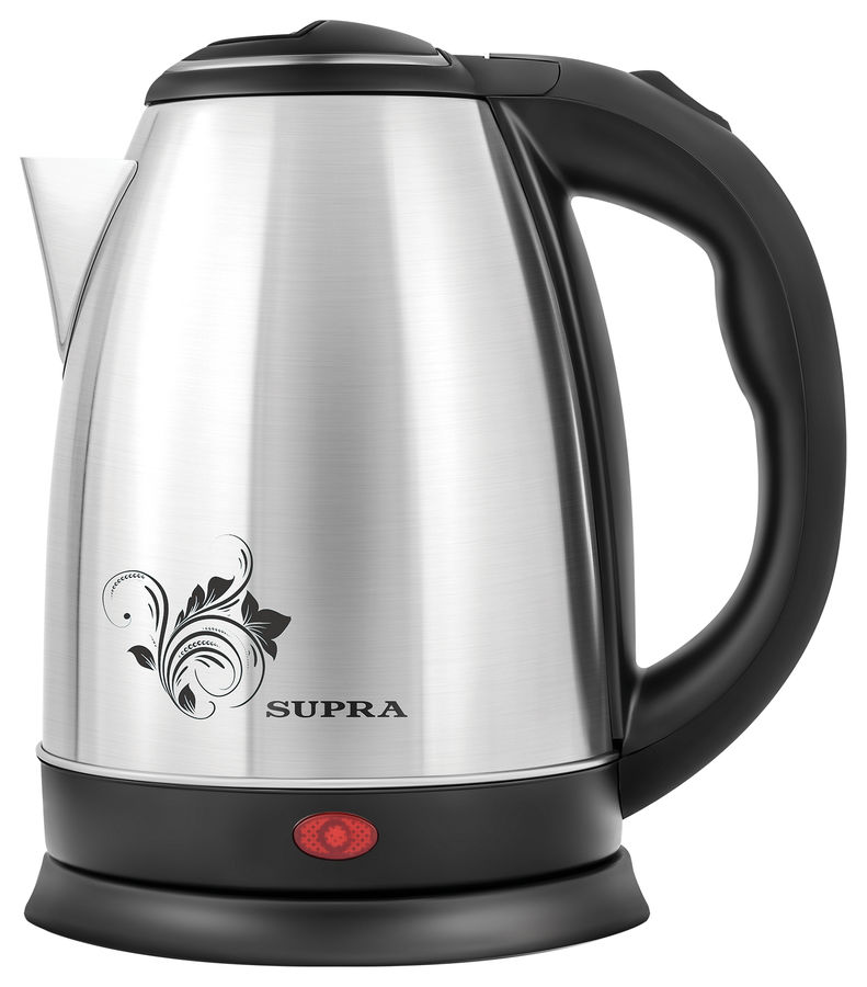 Чайник электрический Supra KES-1802S 1.8 л серебристый, черный