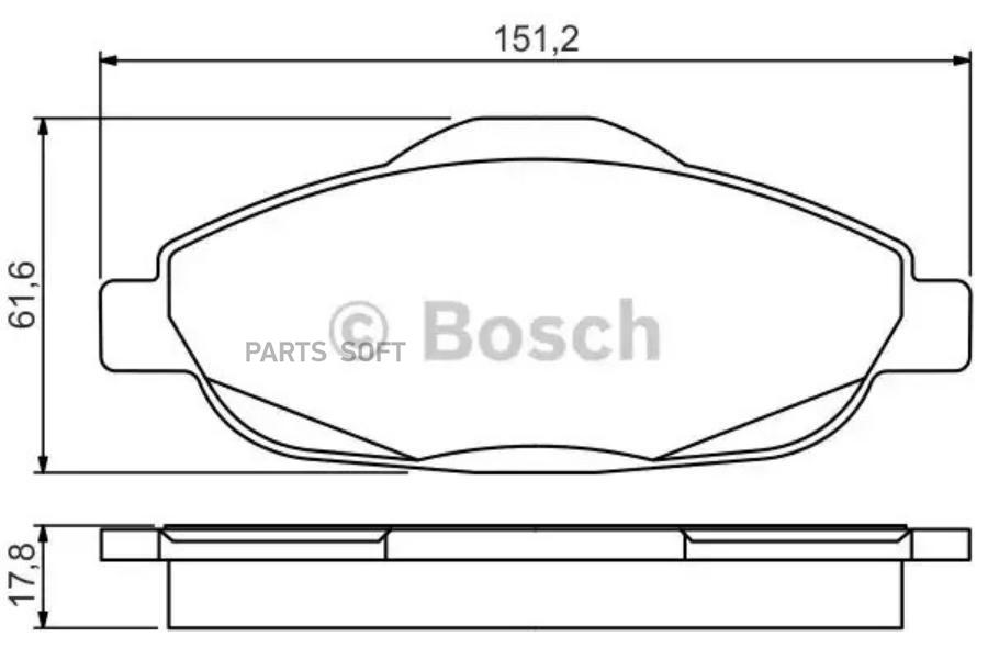 

Тормозные колодки Bosch 0986495266