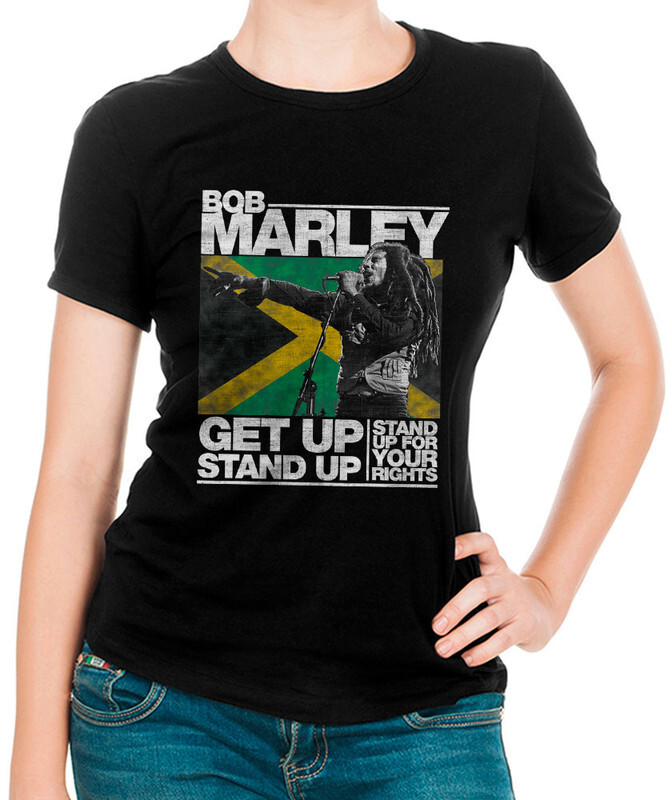 фото Футболка женская design heroes bob marley черная 2xl