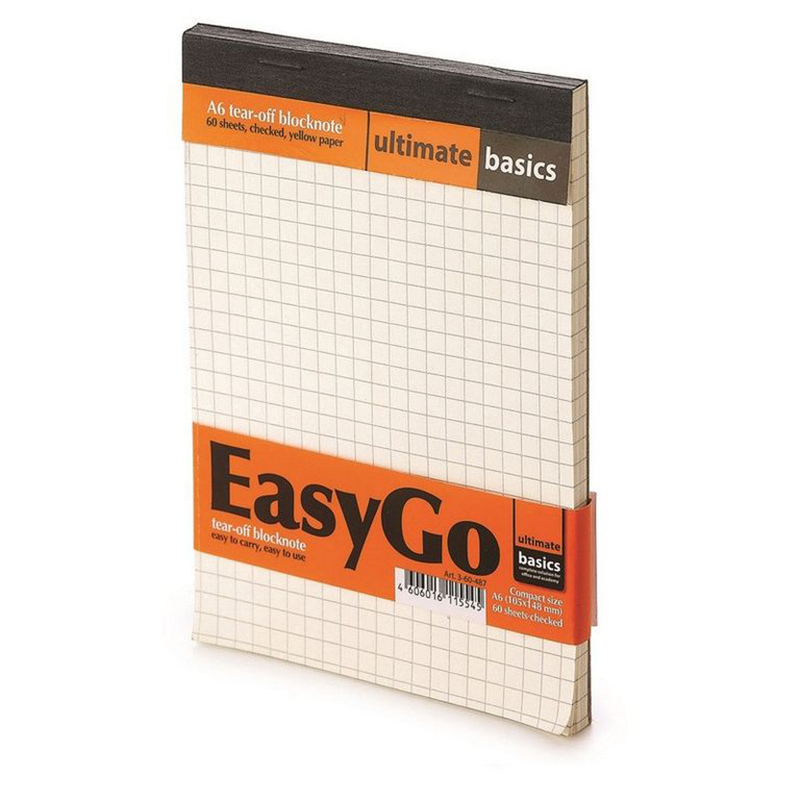 

Блокнот Ultimate Basics EasyGo А6 60л с перфорацией, тв обложка 3-60-487 2 штуки, bl-215