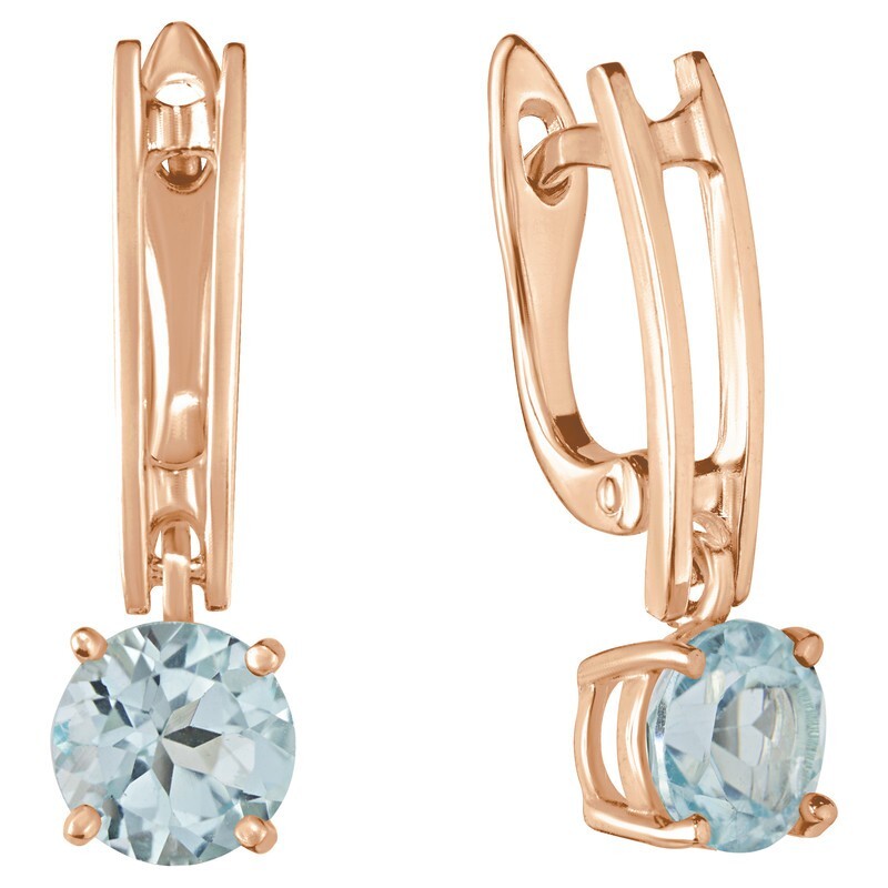 

Серьги из серебра с топазом LAZURIT-ONLINE 8222PG, 8222PG