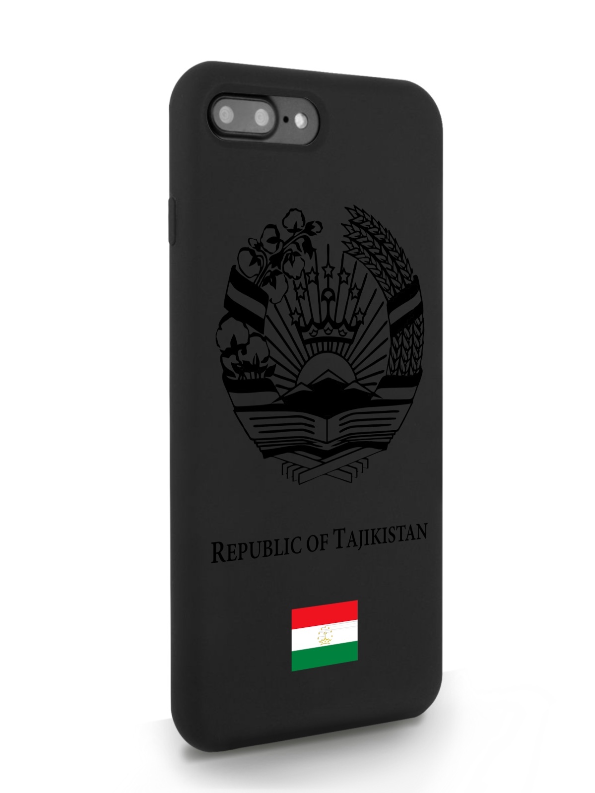 

Черный SignumCase для iPhone 7/8 Plus Черный лаковый Герб Таджикистана черный, iPhone 7/8 Plus Черный лаковый Герб Таджикистана