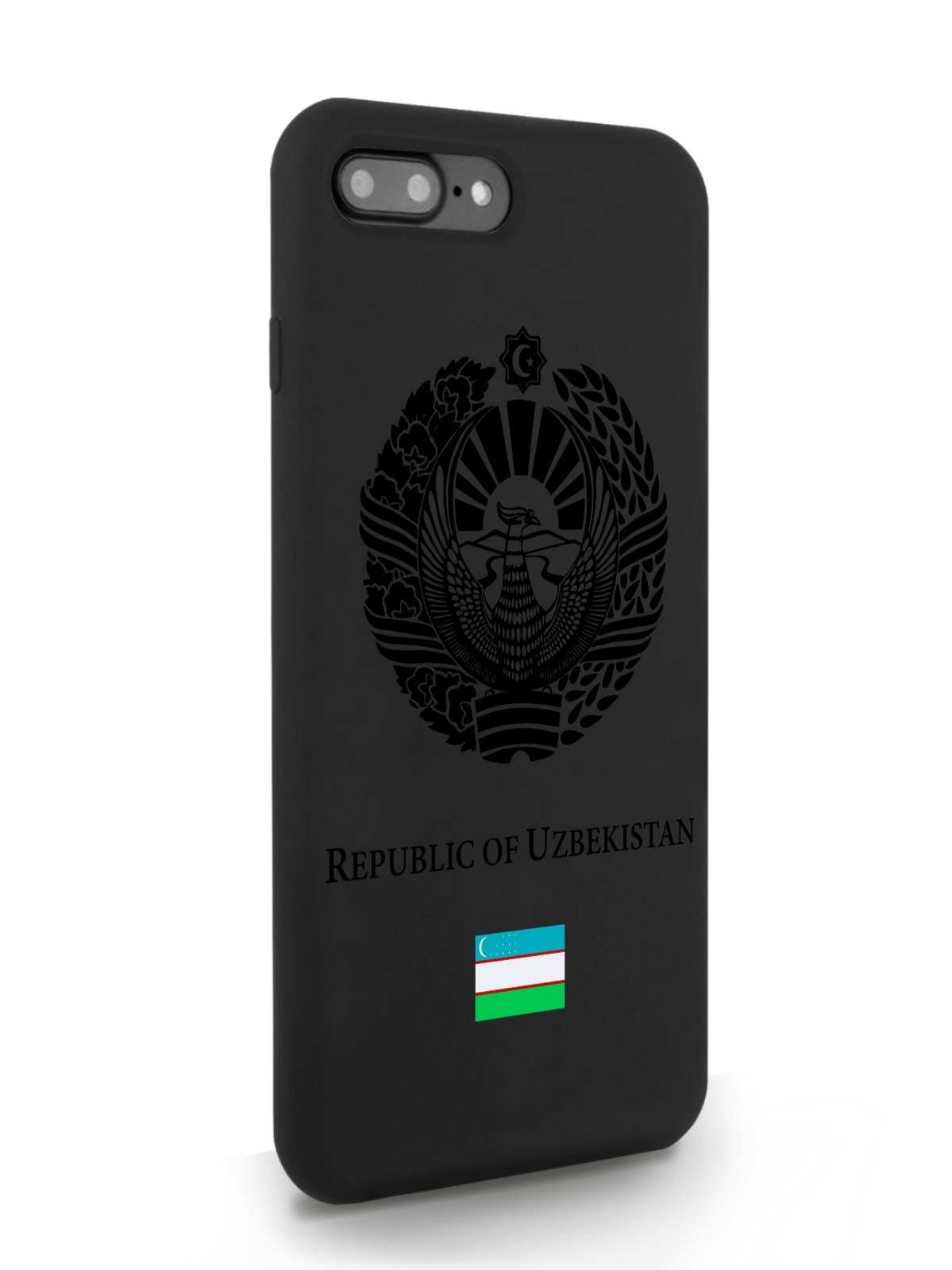 

Черный SignumCase для iPhone 7/8 Plus Черный лаковый Герб Узбекистана черный, iPhone 7/8 Plus Черный лаковый Герб Узбекистана