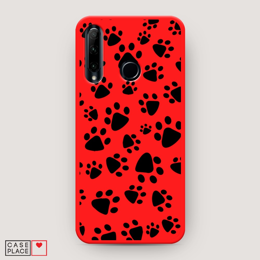 Чехол Awog  на Honor 10i Лапки черные
