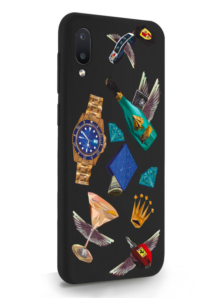 фото Чехол musthavecase для samsung galaxy a02 luxury lifestyle черный