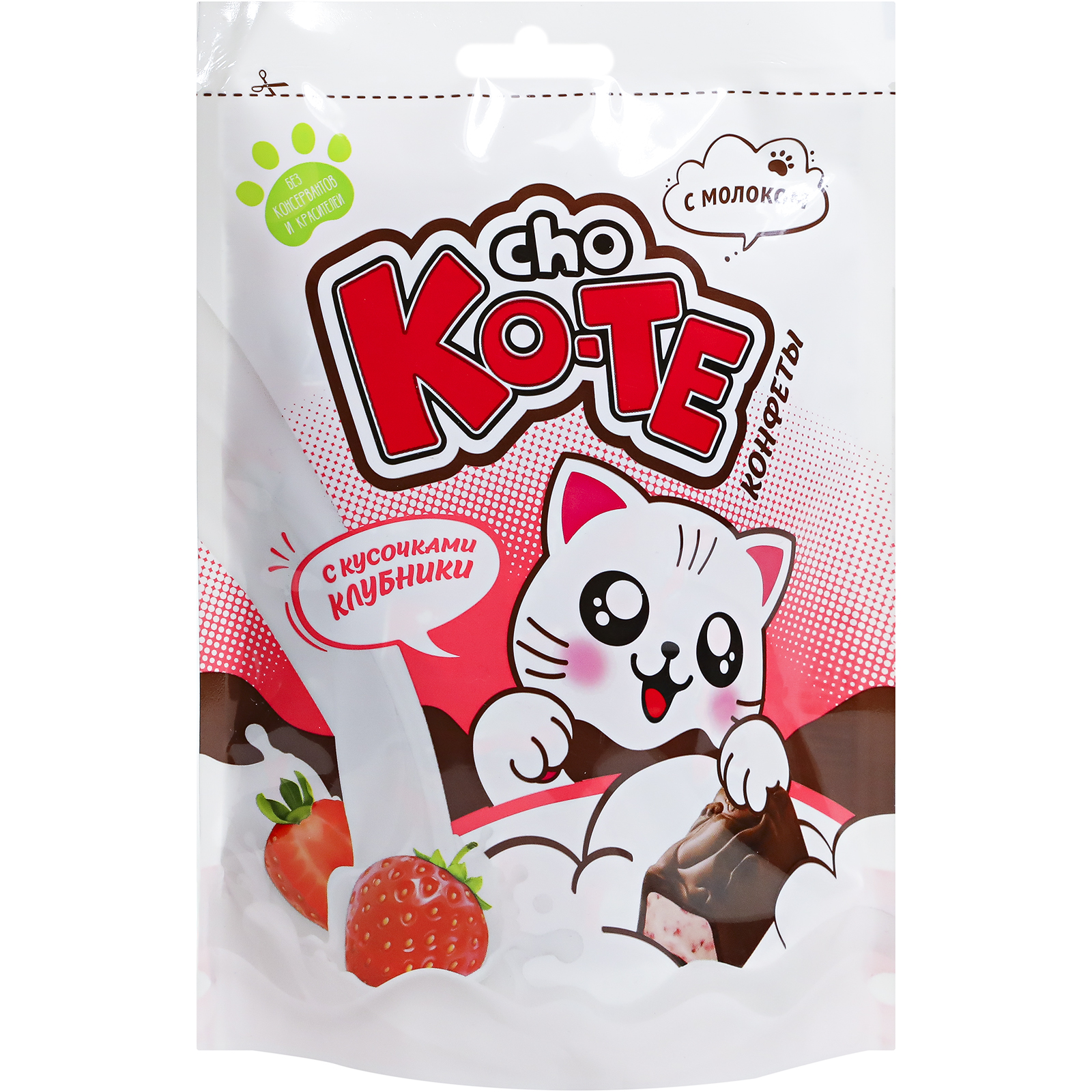 

Шоколадные конфеты Essen Cho ko-te Клубничный 200 г