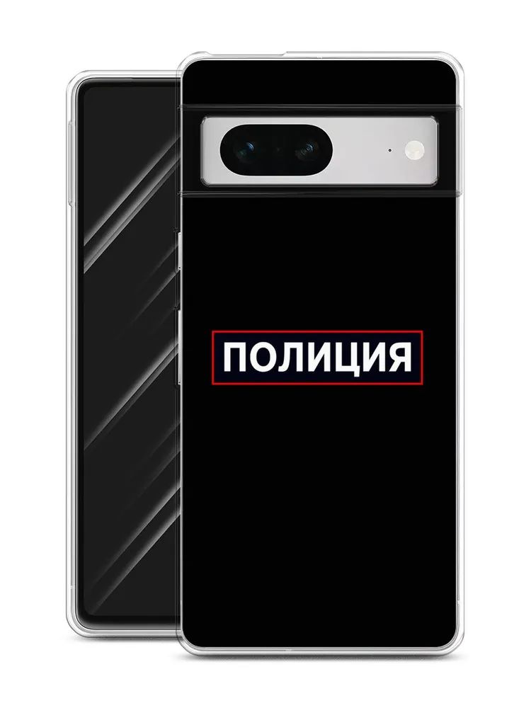 

Чехол Awog на Google Pixel 7 "Police logo", Разноцветный